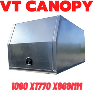 Aluminum Canopy toolboxes1000x1770x860mmSmooth Flat plate UTE TRUCK 4WD Workmate - Picture 1 of 12