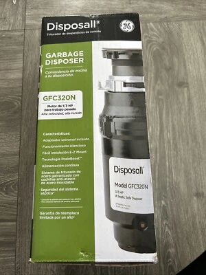 GE Garbage Disposal - GFC32ON 1/3 HP -NEW - Image 1 of 4