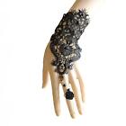 Short Lace Gloves Mitten Gothic Fingerless Gloves for Wedding Clubwear Bride