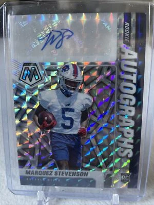 2021 Panini Mosaic Rookie Auto Mosaic Marquez Stevenson #RA-93 RC - Image 1 of 3