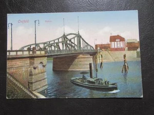 AK Krefeld,Crefeld,Hafen,Brücke,ungelaufen - Picture 1 of 1