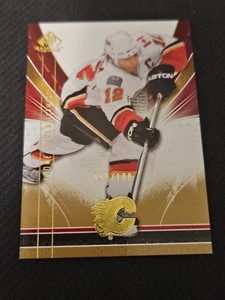 2009-10 UD SP GAME USED JAROME IGINLA #15 #ed 59/100 LIMITED GOLD PARALLEL