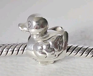 Genuine Pandora Bracelet Charm - Silver Ducky Duck Charm S925 ALE - Picture 1 of 6