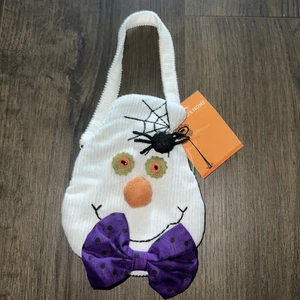 Nuevo con etiquetas de colección. Mini bolso de felpa con asa de Halloween estilo fantasma primitivo - Imagen 1 de 5
