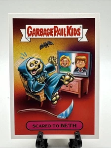 2017 Topps Garbage Pail Kids Adam-Geddon Scared to Beth #1b Trump Clinton Gpk - Imagen 1 de 2