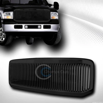 For 05-07 Ford F250/F350 Superduty Glossy Blk Vertical Front Bumper Grill Grille Foto 1 de 2