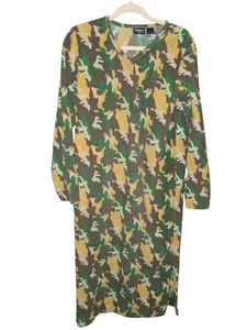 Guide Series S Nightgown Fleece Camouflage Army Warm Soft Pullover Pajamas Woman - Picture 1 of 3