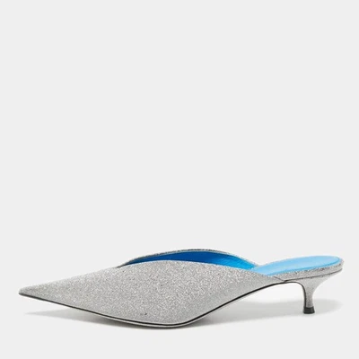 Cuchillo Balenciaga Plata Brillo Punta Mulas Talla 39 Foto 1 de 4