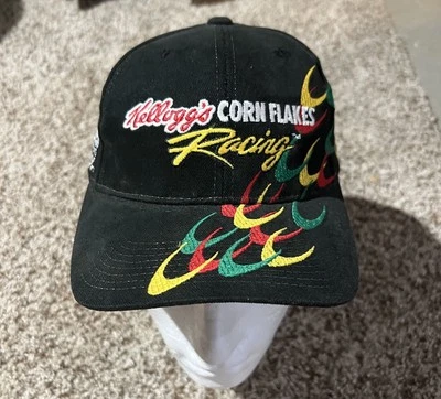 Vintage Kellogg's Corn Flakes Racing Baseball Cap Hat #5 Terry Labonte Nascar - Image 1 of 4