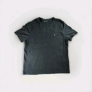 AllSaints Black Brace Tonic Crew Cotton Ramskull Logo Tee Tshirt Size 2XL - Picture 1 of 9