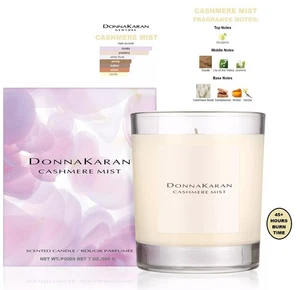 Donna Karan CASHMERE MIST parfümierte Duftkerze 7,0 Unzen Neu im Karton 45+ Stunden Brenndauer - Bild 1 von 1