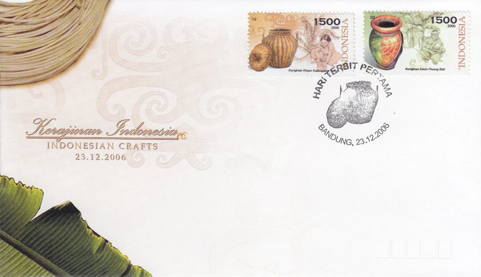 Indonesia - Edición Indonesia 2006-12-23 (FDC) Artesanía indonesia Foto 1 de 1