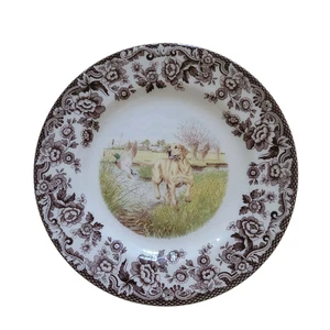 NEU MIT ETIKETT SPODE WOODLAND GELB LABOR JAGDHUNDE 8" SALATTELLER - Bild 1 von 3