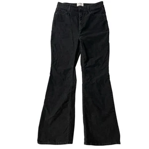 Old Navy Pants Women 8 Petite Black Jack HHR Higher High-Rise Flare Corduroy Y2K - Picture 1 of 22