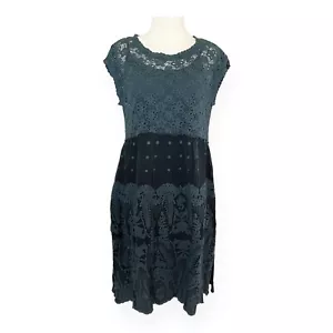 NEU Johnny Was Flower Getaway Minikleid Damen klein bestickt geschliffen schwarz - Bild 1 von 7