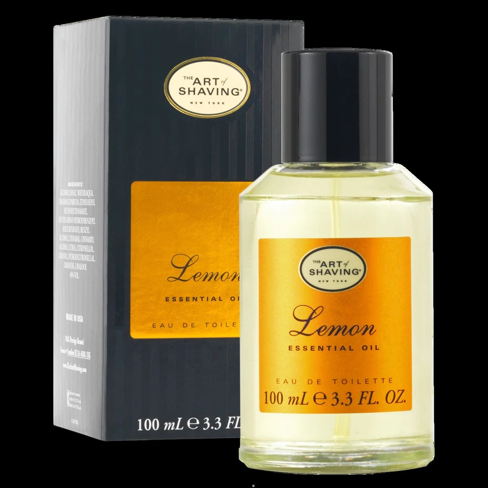 THE ART of SHAVING Lemon Essential Oil  EDT Fragrance 100 mL Brand NEW! - Image 1 of 1