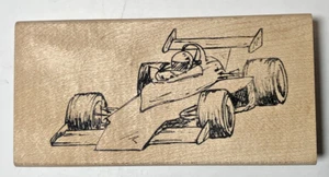 Judikins  Speed Racer Large Rubber Stamp - Picture 1 of 2