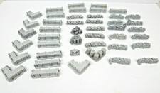 Lot Of Resin Wargame Battlefield Accessories Walls Earth Works Fuel Drums 44 Pcs