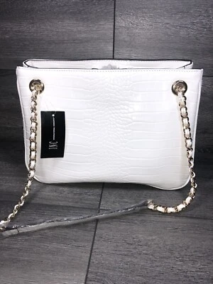 Inc Bolso Bandolera Blanco de Hombro Correa de Cadena B000281 Foto 1 de 4