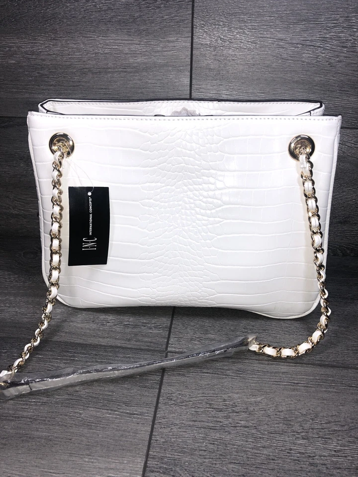 Inc Bolso Bandolera Blanco de Hombro Correa de Cadena B000281 Foto 1 de 4