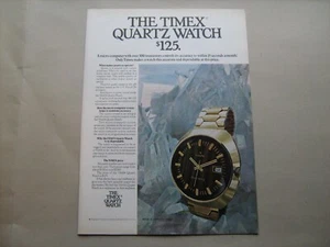 1972 "The Timex Quartz Watch--$125"--very cool vintage ad from Playboy magazine - Picture 1 of 1