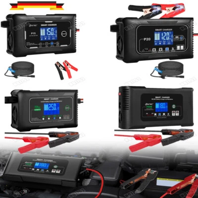 MARKENLOS Batterie Ladegerät 12V-48V LiTime LiFePO4 AGM GEL SLA Impuls Reparatur 15A-25A