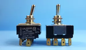 1pc- Toggle Switch, IK251-73, CARLING, 4PST, 250V/10A, 125V/15A - Picture 1 of 3