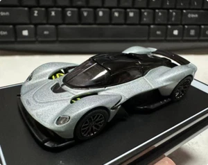 Postercars 1:64 Aston Martin Valkyrie Diecast Model Car Rubber Tires New Card - Picture 1 of 12
