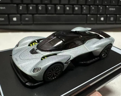 Postercars 1:64 Aston Martin Valkyrie Diecast Model Car Rubber Tires New Card - Image 1 of 4