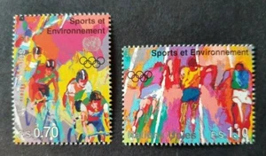 1996 UNITED NATIONS GENEVE SET OLYMPIC GAMES SPORT & ENVIRONMENT VF MNH - Picture 1 of 1