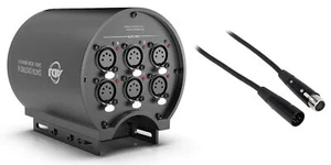 American DJ Data Distro 6-Way DMX/RDM Data Splitter 5-Pin w/Mount Straps+Cable - Picture 1 of 10