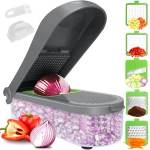 Vegetable Chopper Slicer Veggie Dicer Cutter Multifunctional Food Onion Salad - Picture 1 of 6