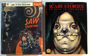SAW 1-8 COLLECTION STEELBOOK / Scary Stories To Tell In Dark Blu-ray+Slip Cover - Picture 1 of 8