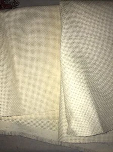 2 Pieces Aida Cloth 13” x 25” and 15” x25”Approximately. 12 Count Light Yellow - Picture 1 of 1