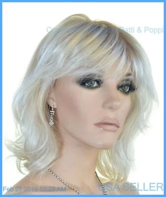 Stop Traffic Raquel Welch Wig  Mono Crown SS23/61 Cream Rooted Blond -1 - Image 1 of 4