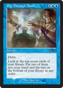 1x Dig Through Time (2/5) - FOIL PROMO Love Your LGS 2021 MTG Unique & Misc. Pro - Picture 1 of 1