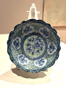 Alte Chinesische Soßen Schale mit feinem floralem Muster - Bild 1 von 3