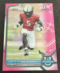 2021 - 22 Bowman University - Rakim Jarrett - #59 - Pink - Maryland - Tampa Bay - Picture 1 of 2