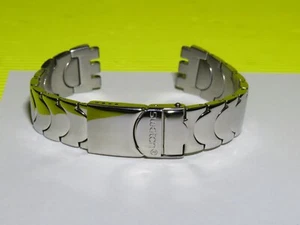 .ORIGINAL Swatch Irony acortable ACERO INOXIDABLE cierre desplegable PULSERA 17mm BLACK SUN - Imagen 1 de 6