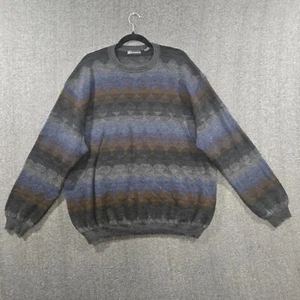 Bachrach Sweater Men’s Size 2XL Geometric Pattern Pullover Wool Blend Crewneck - Picture 1 of 7