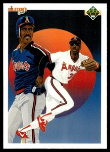 1990 Upper Deck Team Checklist Unmarked #5 Devon White California Angels