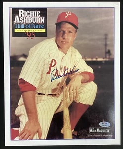 Richie Ashburn Signed 1995 Commemorative HOF Photo Baseball Autograph PSA/DNA - Picture 1 of 4