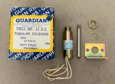 NOS Guardian Electric A420-066012-00 T4X12 - I - 12VDC Tubular Solenoid   - Image 1 of 4