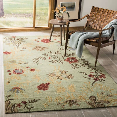 Safavieh Blossom LIGHT GREEN / MULTI Area Rug BLM919A - Image 1 of 4