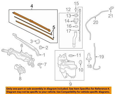 Brazo limpiaparabrisas Prius 2016 OEM 8522247130 Foto 1 de 2