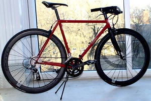 Racing bike w/ pullback handlebars by Iride. Top! Campagnolo, Miche, Boyd, Sram. - Picture 1 of 22