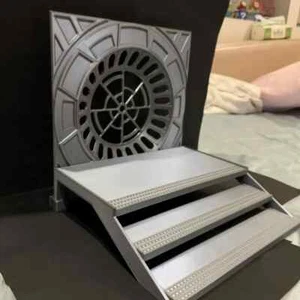 Star Wars Diorama for 1/12 Scale Black Series Figures Palpatine Window Display - Picture 1 of 16