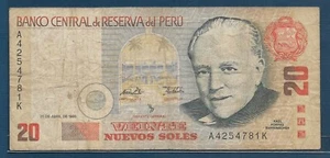 Peru 20 Nuevos Soles, 1995, P 159, VF- - Picture 1 of 2