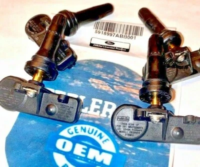 (4) TPMS DE8T-1A180-AA para Ford Focus Escape Edge GENUINO OEM Foto 1 de 3