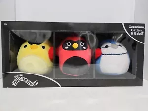 Squishmallows Select Series Bird Squad Cazlan, Babs, & Geranium 5" Set of 3 NIB - Picture 1 of 3